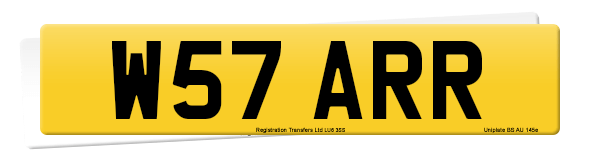 Registration number W57 ARR